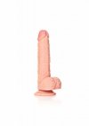 Straight Realistic Dildo  Balls  Suction Cup - 8/ 20,5 cm