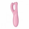 Satisfyer Threesome 4 Connect App Pink - masażer łechtaczki (różowy)