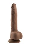 EVOLVED THRUST IN ME 9.25 INCH DARK - dildo z przyssawką (cielisty)