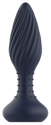 Dream Toys StarTroopers Triton Vibrating Anal Plug - korek analny z wibracjami (granatowy)