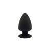 Silexd Korek Analny Plug Model 1 S 9 cm Blackk - korek analny (czarny)
