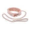Sportsheets S&M Peaches ‘n CreaMe Fur Collar & Leash Cream- obroża (kremowy)