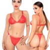Kinky Diva komplet bielizny Spicy Bra & Briefs Red L/XL
