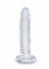 King Cock anal dildo - 6'' Cock sztuczny penis (przezroczysty)
