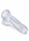 King Cock dildo analne - 7'' Cock with Balls sztuczny penis (przezroczysty) 