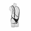 Szelki z uprzężą i dildo King Cock Pipedream 10 Hollow Strap on Suspender System Light
