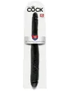 King Cock Podwójne Dildo 16 Tapered Double Dildo Black - dildo (czarny)
