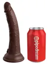King Cock Silikonowe Dildo Elite 7 Dual Density Silicone Cock Brown - dildo (brązowy)