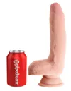 King Cock Dildo Plus 9 Triple Density Cock with Balls Light - dildo (cielisty)