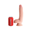 King Cock Dildo Plus 9 Triple Density Cock with Balls Light - dildo (cielisty)