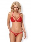 838-SET-3 komplet 2-częściowy czerwony S/M