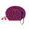 Rianne S Essentials Lovely Leopard Mini - Mini Wibrator Różdżka (głęboki fiolet)