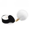 Upko Rabbit Fur Bunny Tail Small Butt Plug - korek analny (biały)