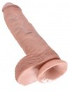 King Cock duże dildo - 10'' Cock with Balls sztuczny penis (cielisty)