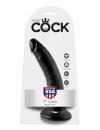 King Cock dildo - 7'' Cock sztuczny penis (czarny)