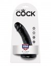 King Cock czarne dildo - 6'' Cock sztuczny penis (czarny)