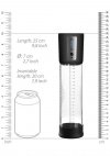 Shots Pumped Premium Rechargeable Automatic Pump - pompka do penisa (przeźroczysta)