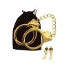 Taboom Gold Plated BDSM Handcuffs - metalowe kajdanki (złote)