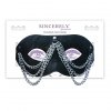 Sportsheets - Sincerely Chained Lace Mask - maska (czarny)