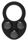 Dream Toys RAMROD COCKRING TRIPLE WEIGHT - pierścień erekcyjny z odważnikami (czarny)