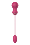 Dream Toys ESSENTIALS FLEXIBLE DUAL STIMULATOR AND VIBRATING EGG PINK - wibrujące jajko i masażer łechtaczki (różowy)