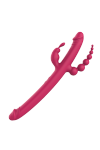 Dream Toys ESSENTIALS ANYWHERE PLEASURE VIBE PINK - podwójne dildo (różowy)