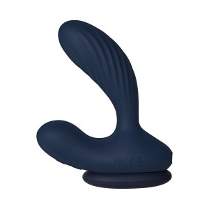 Svakom Vick Neo 2 Navy Blue - Wibrujący masażer prostaty z pilotem (granatowy)