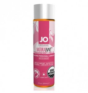 System JO Organic NaturaLove Lubricant Strawberry 120ml - lubrykant na bazie wody o smaku truskawkowym
