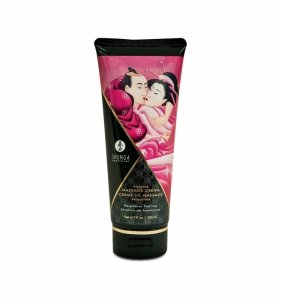 Shunga Raspberry Feeling Kissable Massage Cream 200 ml - jadalny krem do masażu (malina)
