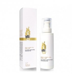YESforLOV Allover Lubricating Massage Gel 100 ml - żel do masażu intymnego (herbata - kwiaty bali - drewno)
