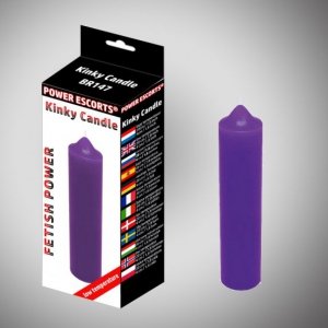 Kinky candle  purple low temperature  candle 20 cm