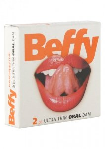 Prezerwatywy-BEFFY ORAL DAM (2 PCS)
