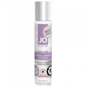  System JO For Her Agape Lubricant Warming 30 ml - rozgrzewający lubrykant na bazie wody dla kobiet