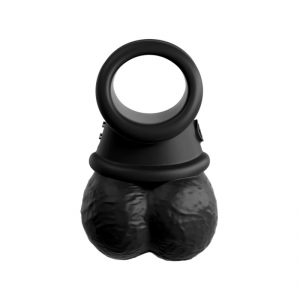 King Cock Elite The Crown Jewels - Vibrating swinging balls - kulki (czarne)