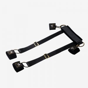 Upko Bondage Gear-Sling With Cuffs - zestaw pasów do krępowania z mankietami (czarny)