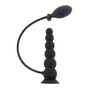 Hidden Desire Extreme Inflatable Suction Base Plug  (czarny)