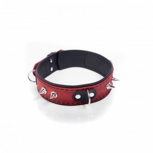 Whips Crazy Horse Blue L - obroża (czerwony) 
