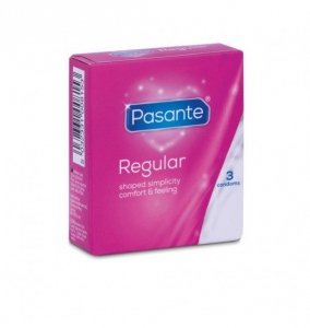 Pasante Regular - Prezerwatywy dopasowujące kształt (1op./3szt.)