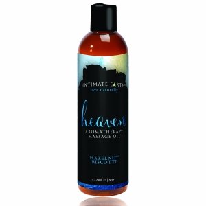 Intimate Earth Heaven Massage Oil 240 ml - olejek do masażu (orzech laskowy i biszkopt)