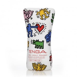 Tenga Keith Haring Soft Tube Cup - masturbator męski (kolorowy)