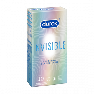 Durex Invisible - Prezerwatywy supercienkie (1op./10 szt.)