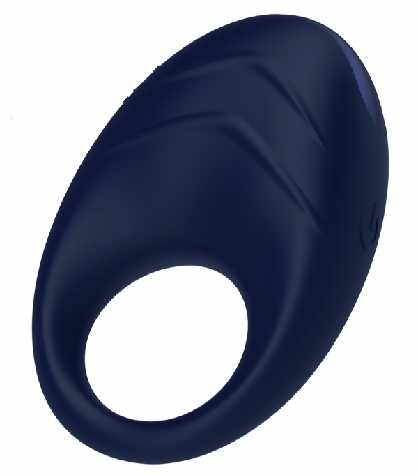 Dream Toys Vibrating Cockring - pierścień na penisa (granatowy)