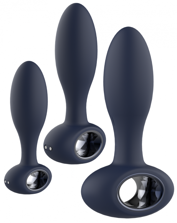 Dream Toys StarTroopers Milky Way Anal Training Kit - zestaw korków analnych (granatowy)