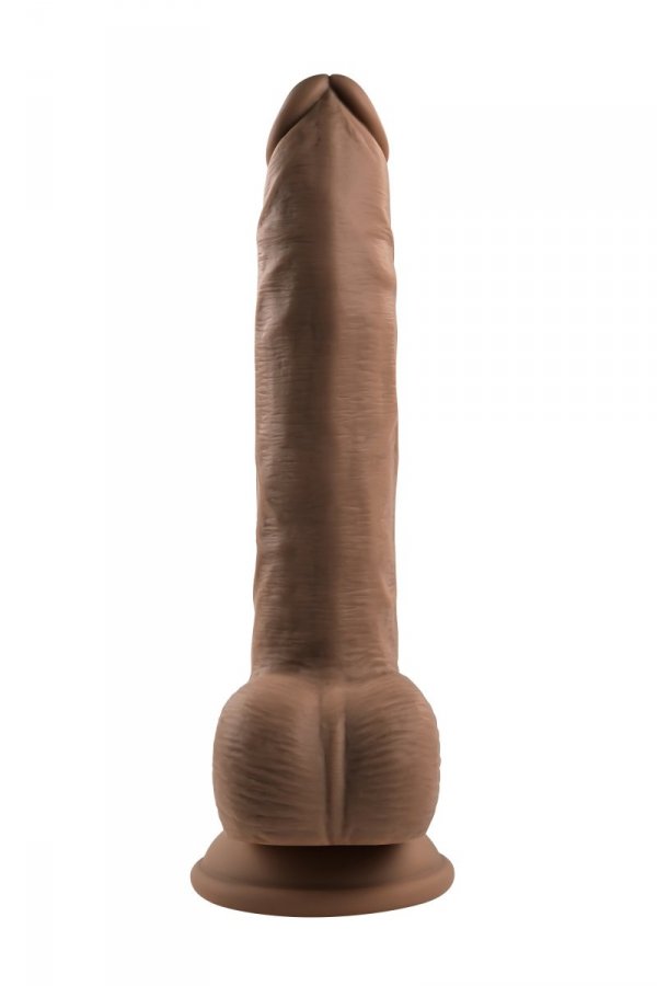 EVOLVED THRUST IN ME 9.25 INCH DARK - dildo z przyssawką (cielisty)