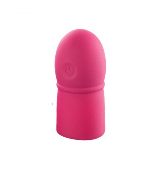Otouch Super Striker Lengthening Penis Sleeve with Vibrations Pink - wibrująca nakładka na penisa (różowa)