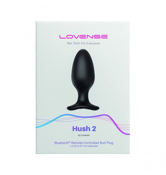 Lovense korek analny z wibracjami - Hush 2 '2.25 Inch' (czarny)