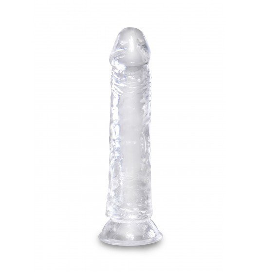 King Cock dildo analne - 8'' Cock sztuczny penis (przezroczysty) 