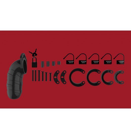 ManCage Model 05 Chastity 5.5'' Cock Cage - męski pas cnoty (czarny)