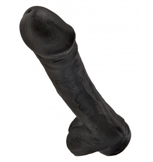 King Cock wielkie czarne dildo - 13'' Cock with Balls sztuczny penis (czarny)