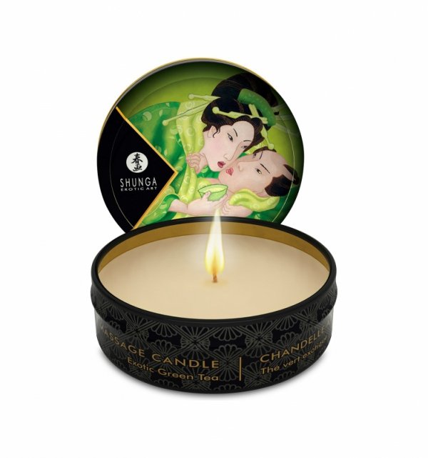 Shunga Zenitude / Exotic Green Tea Massage Candle 30 ml - świeca do masażu (zielona herbata)